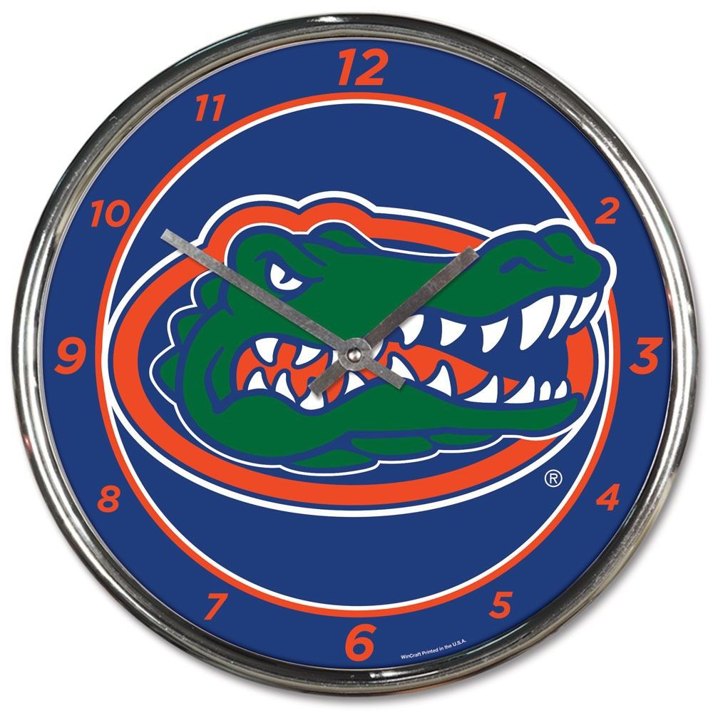 WinCraft Florida Gators Chrome Wall Clock