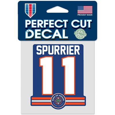 WinCraft Steve Spurrier Florida Gators 4 "x 4" Ring of Honor Perfect Cut Decal