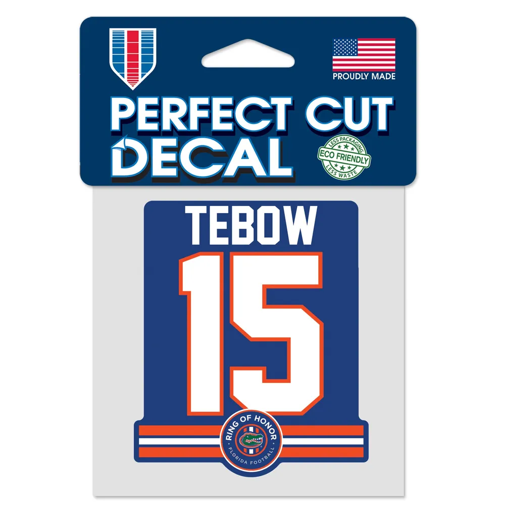 WinCraft Tim Tebow Florida Gators Ring of Honor 4'' x 4'' Perfect Cut Decal