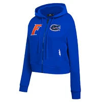 Women's Pro Standard Royal Florida Gators Game Day Sequin Full-Zip Hooded Jacket