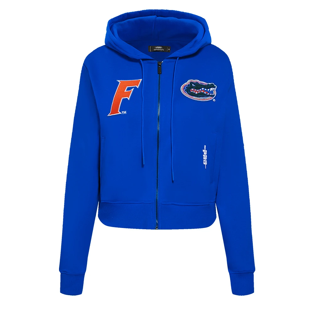 Women's Pro Standard Royal Florida Gators Game Day Sequin Full-Zip Hooded Jacket