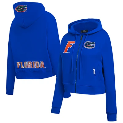 Women's Pro Standard Royal Florida Gators Game Day Sequin Full-Zip Hooded Jacket