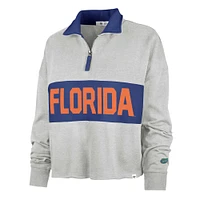 Sweat-shirt court à quart de zip '47 Florida Gators Next Level Remi pour femmes