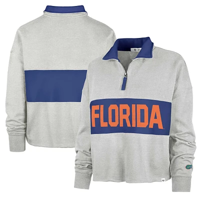 Sweat-shirt court à quart de zip '47 Florida Gators Next Level Remi pour femmes