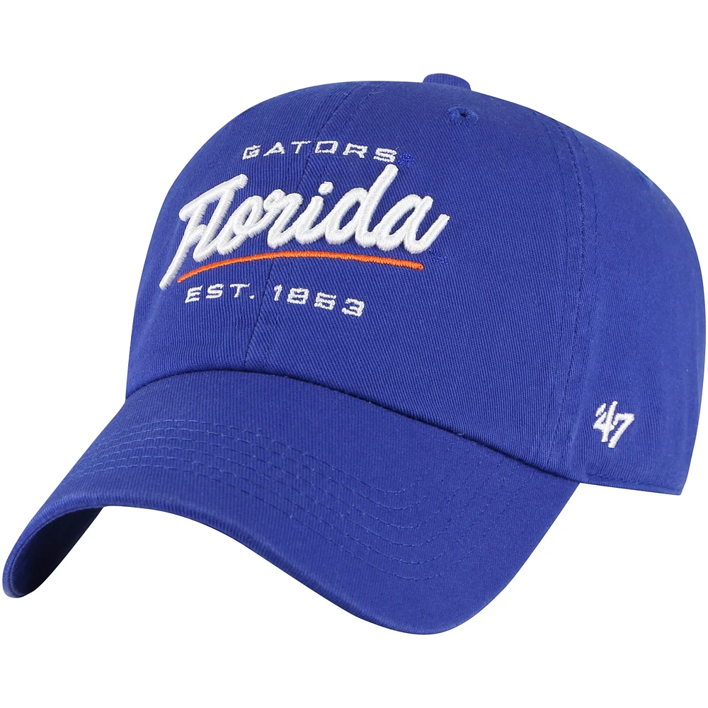 Casquette ajustable Sidney Clean Up '47 Royal Florida Gators pour femmes