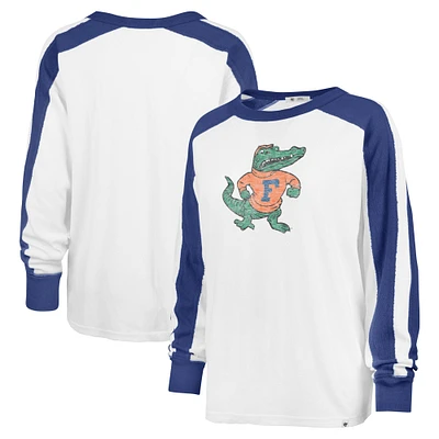 T-shirt blanc à manches longues '47 Florida Gators Premier Caribou Raglan pour femmes