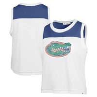 Women's '47 White Florida Gators Premier Zoey Waist Length Tank Top