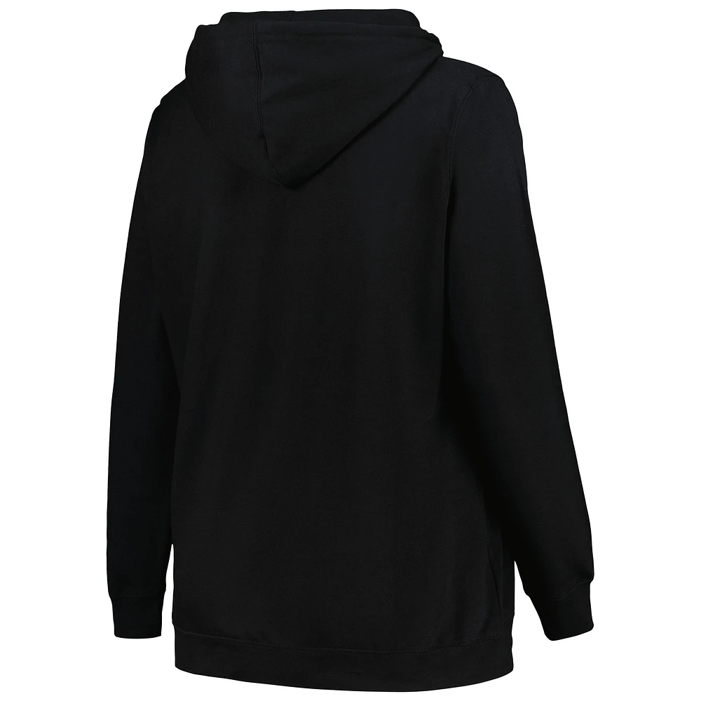 PRF GAT BLACK WOMENS PLUS HEART & SOUL NOTCH NECK HOODY SWTLADYPO