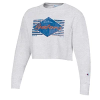 Women's Champion Heather Gray Florida Gators Reverse Weave Cropped Pullover Sweatshirt