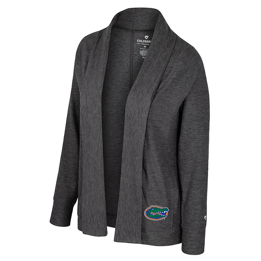 Women's Colosseum  Charcoal Florida Gators Dash Cardigan