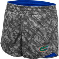 Women's Colosseum Royal/Charcoal Florida Gators Fun Stuff Reversible Shorts