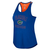 Women's Colosseum Royal Florida Gators 10 Days Racerback Scoop Neck Tank Top