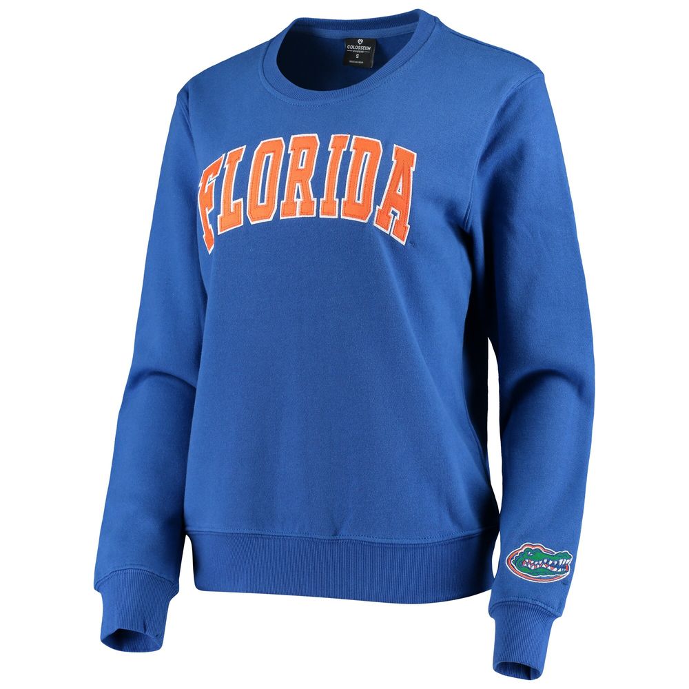 Women's Colosseum Royal Florida Gators Campanile Pullover Sweatshirt