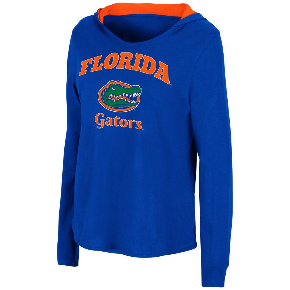 Women's Colosseum Royal Florida Gators Catalina Hoodie Long Sleeve T-Shirt