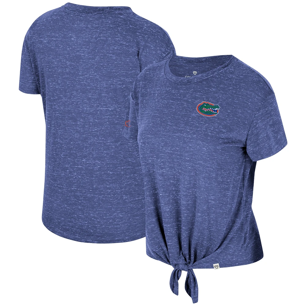 Women's Colosseum Royal Florida Gators Finalists Tie-Front T-Shirt