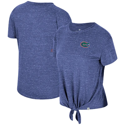 T-shirt noué sur le devant des finalistes du Colosseum Royal Florida Gators pour femmes