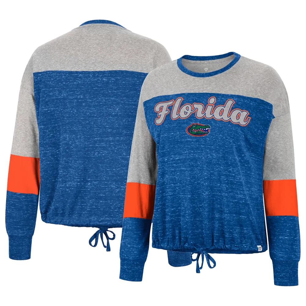 Women's Colosseum Royal Florida Gators Tunic Pullover Hoodie