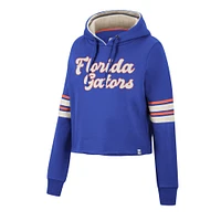 Sweat à capuche court rétro Colosseum Royal Florida Gators pour femme