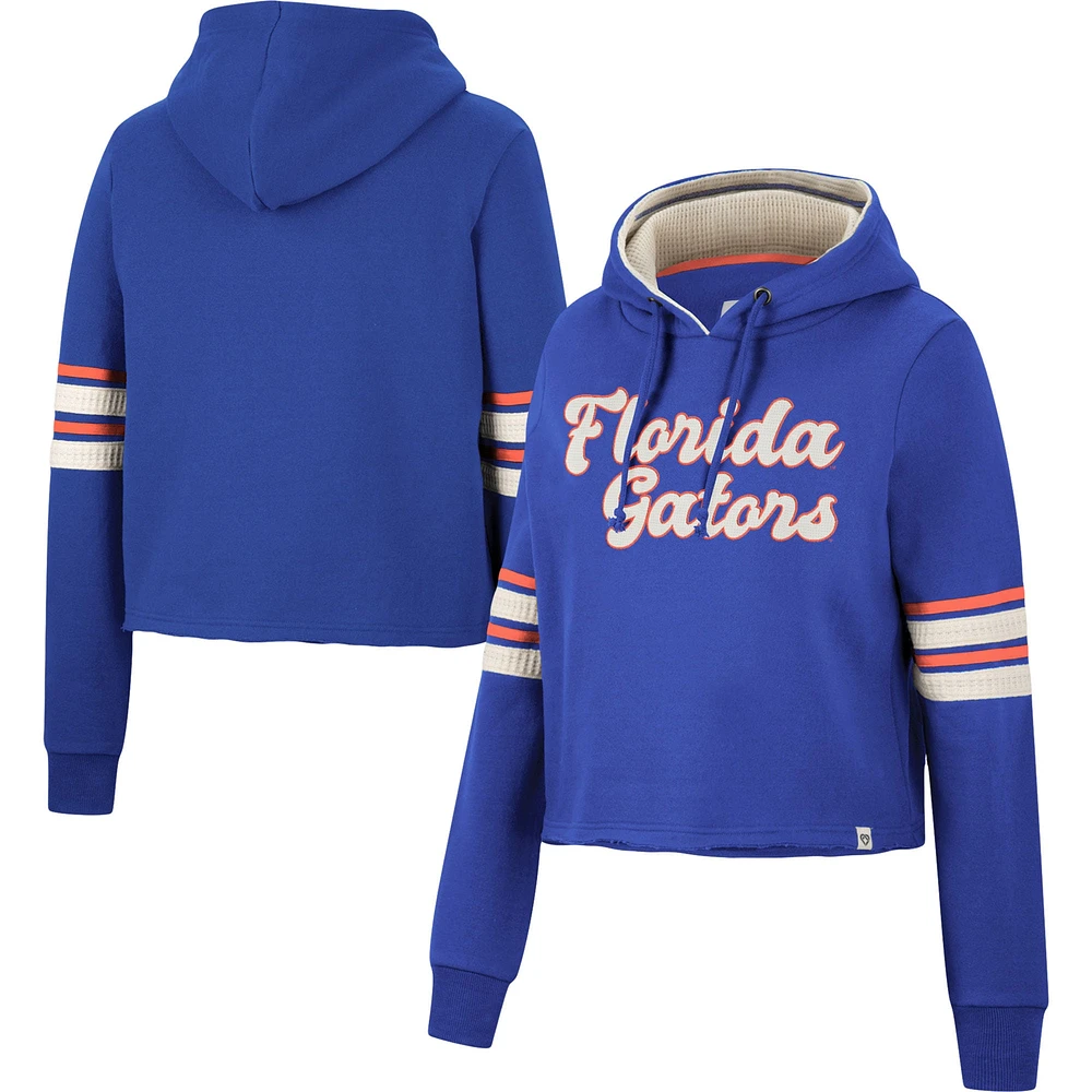 Sweat à capuche court rétro Colosseum Royal Florida Gators pour femme