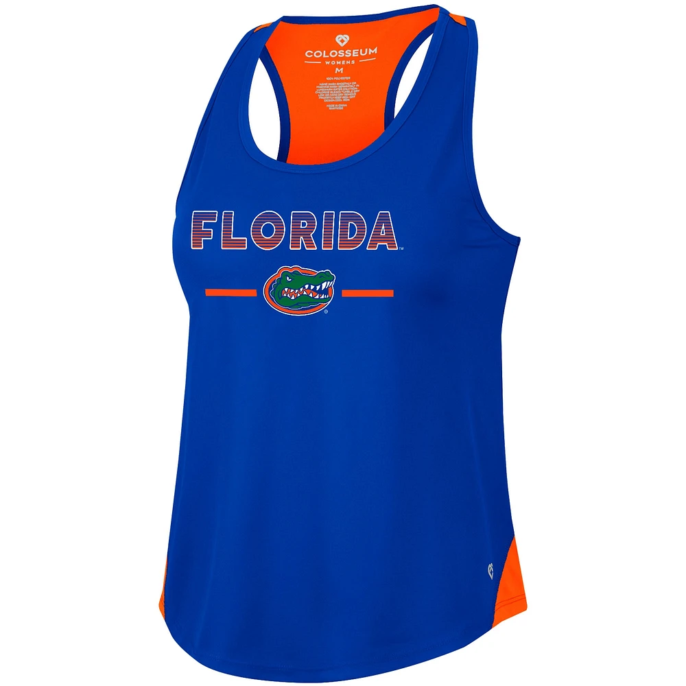 Colosseum Royal Florida Gators Sachs 2-Hit Débardeur à dos nageur pour femme