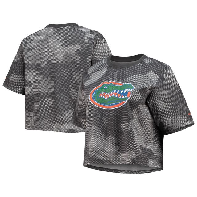 T-shirt Columbia gris/noir Florida Gators Park Camo pour femme