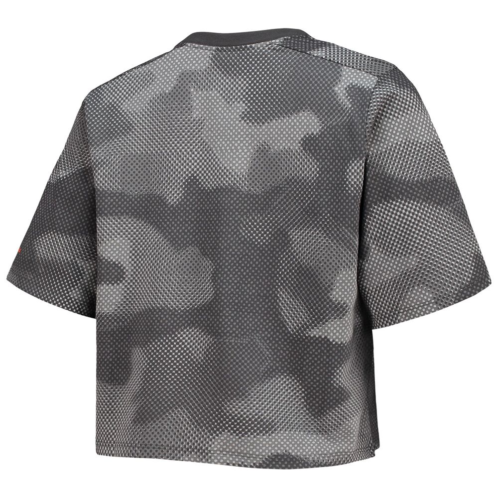 Women's Columbia Gray/Black Florida Gators Park Camo Boxy T-Shirt