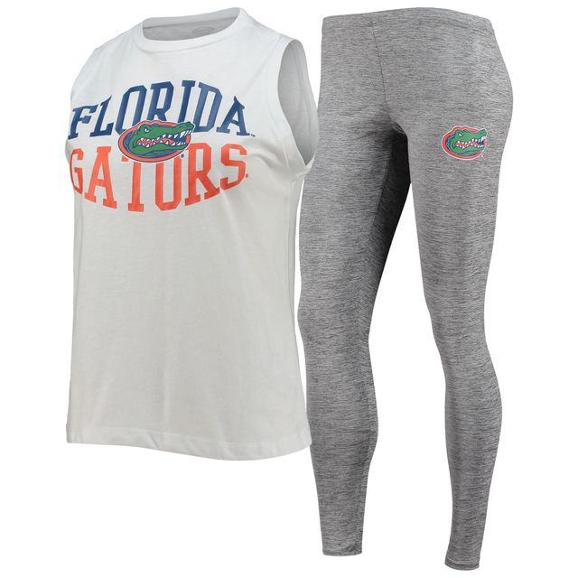 Ensemble de nuit avec débardeur et legging Florida Gators Concepts Sport pour femme, anthracite/blanc