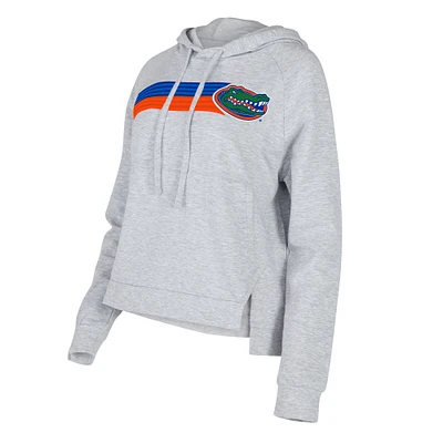 Chandail à capuchon raglan trois mélanges de cèdre Florida Gators Concepts Sport pour femmes