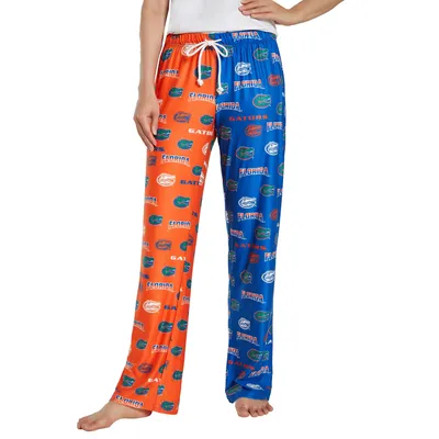 Florida Gators Concepts Sport Women's Breakthrough Split Design Knit Sleep Pants - Royal/Orange