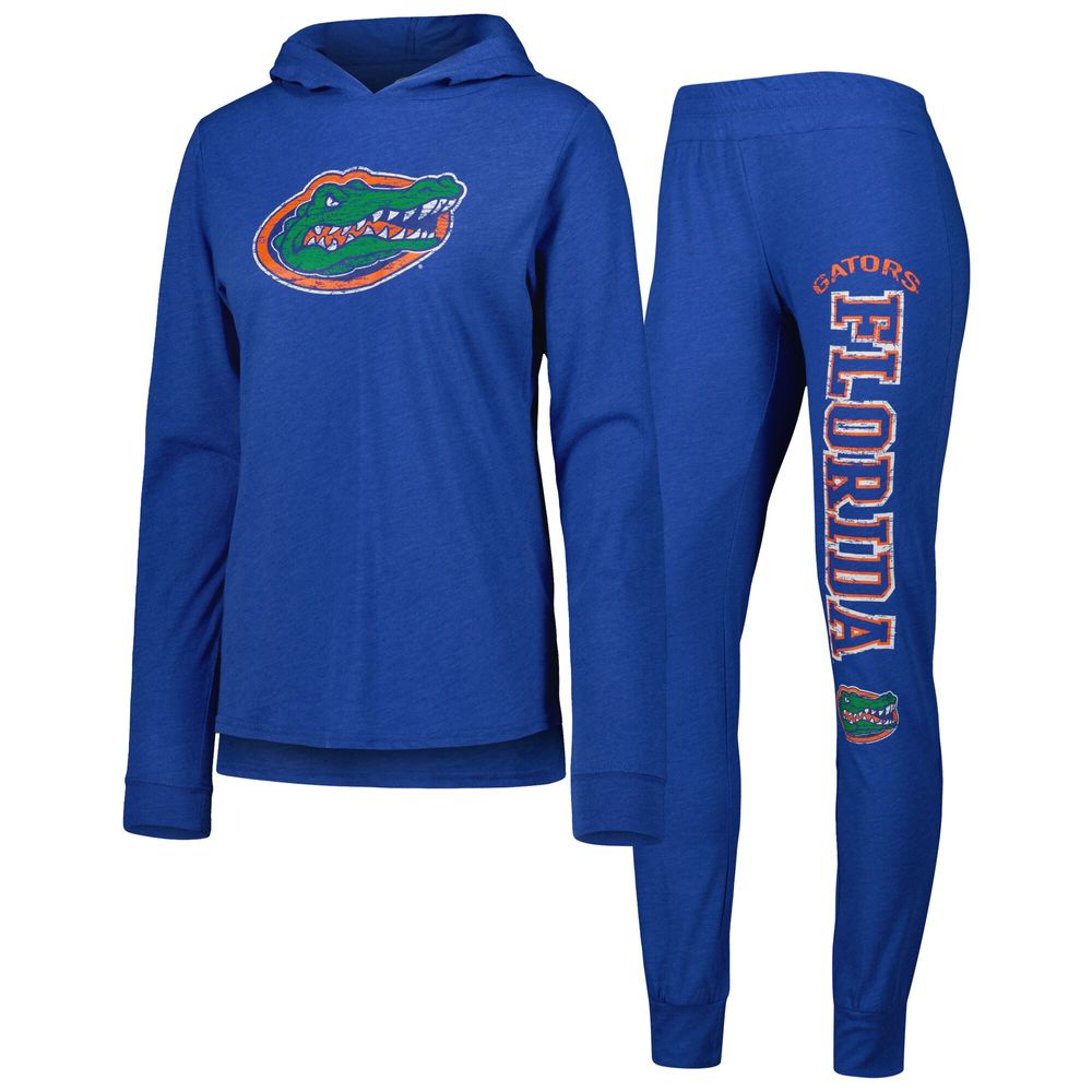 Women's Concepts Sport Royal Florida Gators Long Sleeve Hoodie T-Shirt & Pants Sleep Set