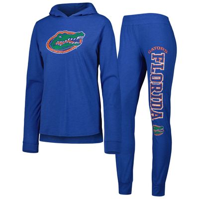 Women's Concepts Sport Royal Florida Gators Long Sleeve Hoodie T-Shirt & Pants Sleep Set