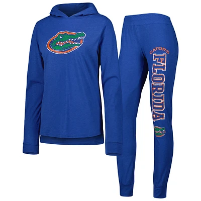 Women's Concepts Sport Royal Florida Gators Long Sleeve Hoodie T-Shirt & Pants Sleep Set