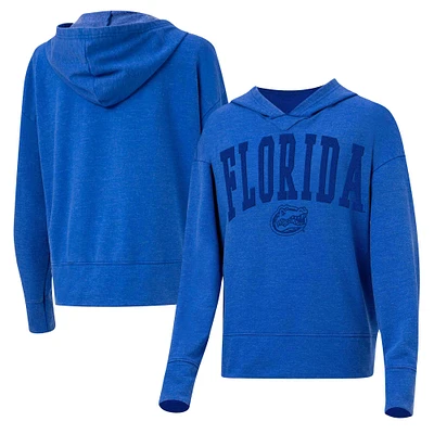 Women's Concepts Sport Royal Florida Gators Volley Long Sleeve Hoodie T-Shirt