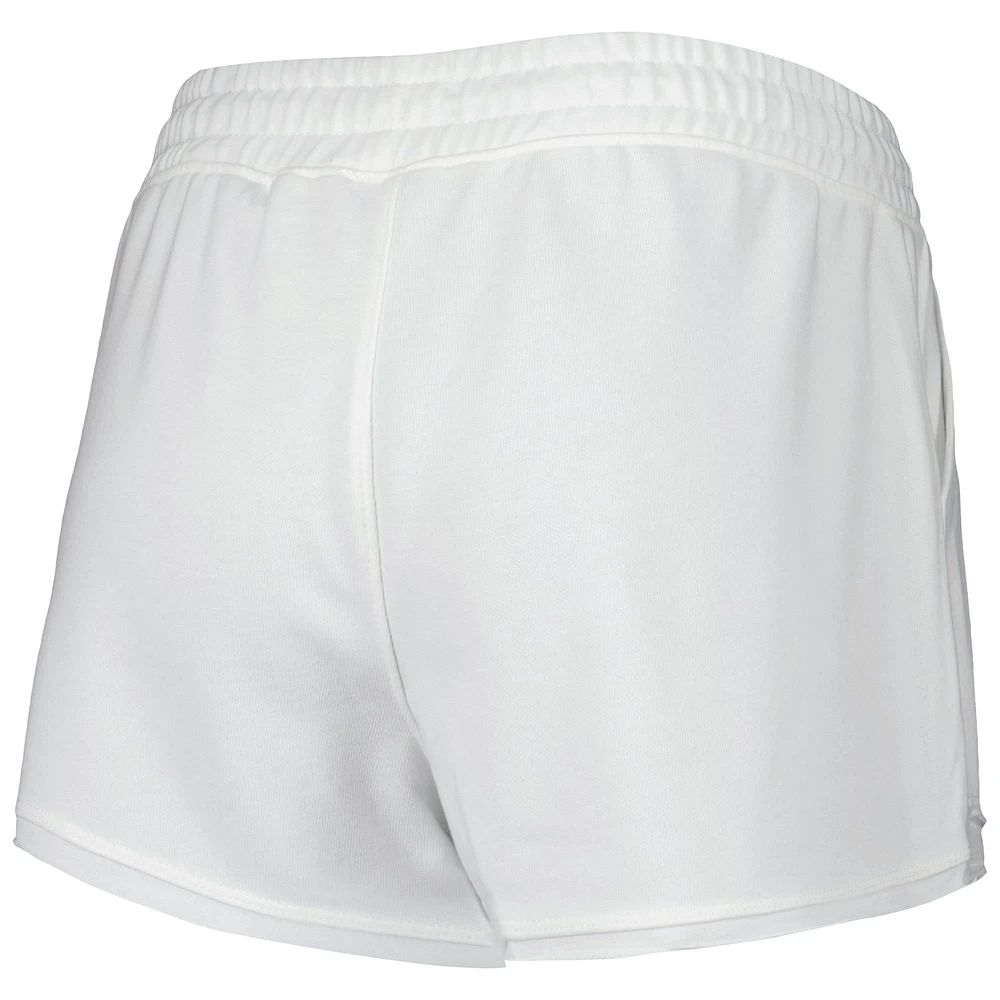 Ensemble t-shirt et short à manches longues encolure crantée Florida Gators Sunray pour femme Concepts Sport Blanc