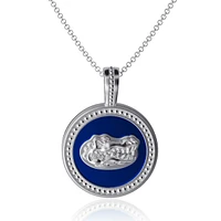 Women's Dayna Designs Florida Gators Enamel Silver Coin Necklace