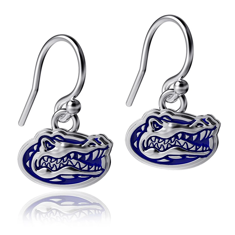 Women's Dayna Designs Florida Gators Silver Enamel Dangle Earrings