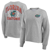 Sweat-shirt Fanatics Heather Grey Florida Gators Ready Play Crew pour femmes