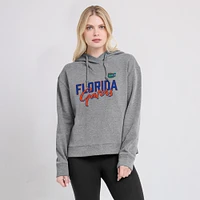 Sweat à capuche Fanatics Heather Grey Florida Gators Script Favorite pour femmes