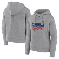 Sweat à capuche Fanatics Heather Grey Florida Gators Script Favorite pour femmes