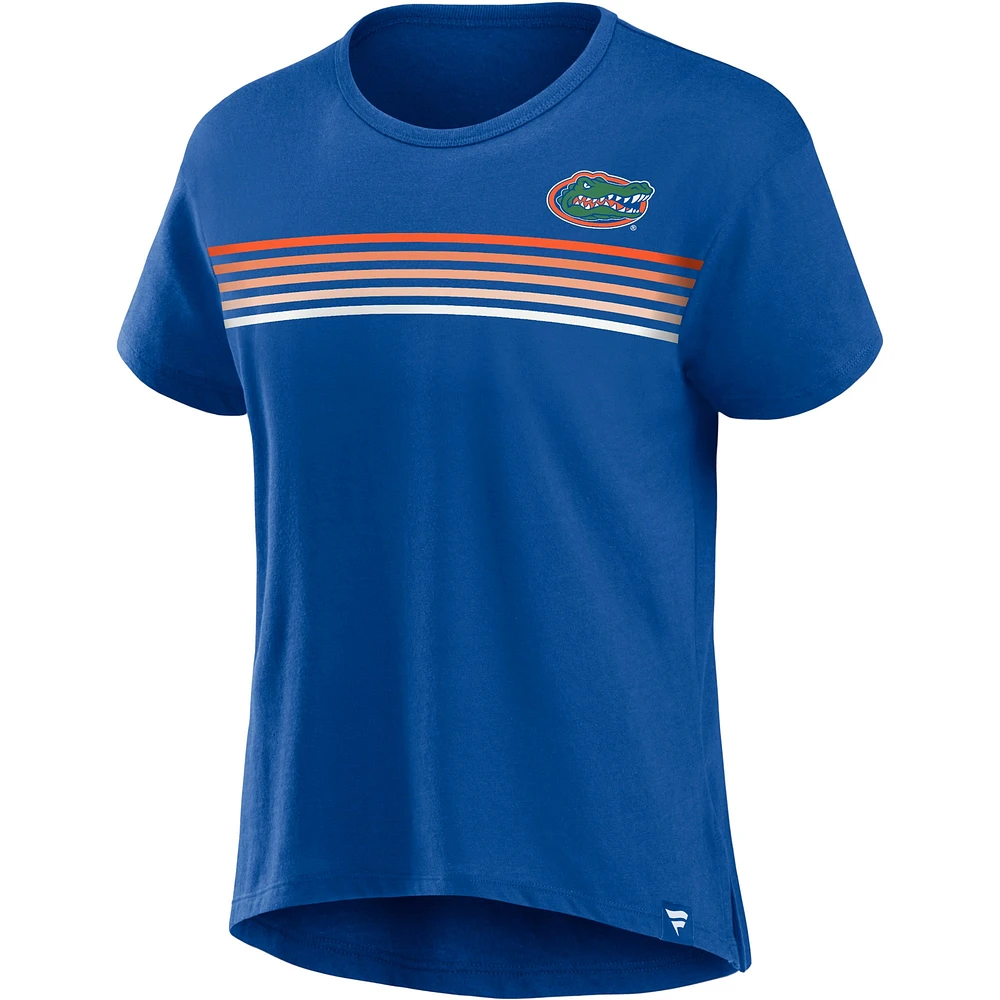 T-shirt coupe-cravate Fanatics Royal Florida Gators pour femmes