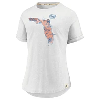 Women's Fanatics White Florida Gators True Classics Home State T-Shirt