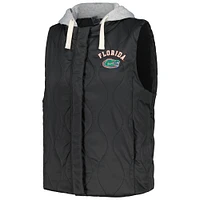 Gilet matelassé à capuche Gameday Couture pour femmes, noir, Florida Gators Headliner