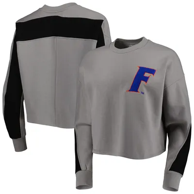 Florida Gators Gameday Couture Women's Back To Reality Colorblock Pullover Sweatshirt - Gray