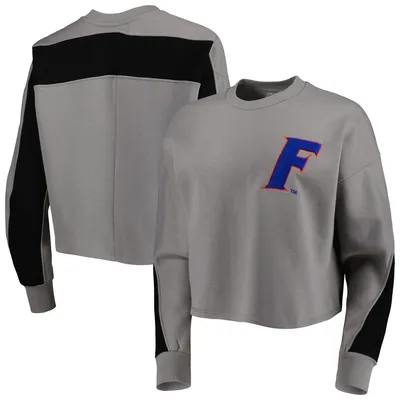 Sweat-shirt gris Gameday Couture Florida Gators Back To Reality Colorblock pour femmes