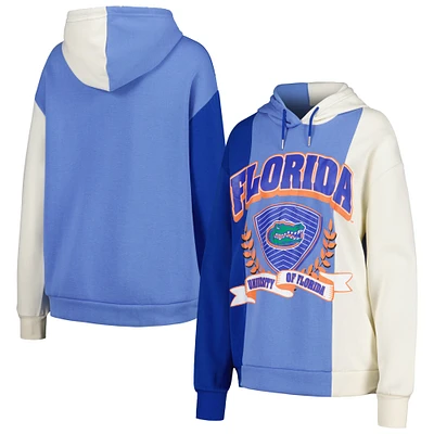 Sweat à capuche colorblock Gameday Couture Royal Florida Gators Hall of Fame pour femme