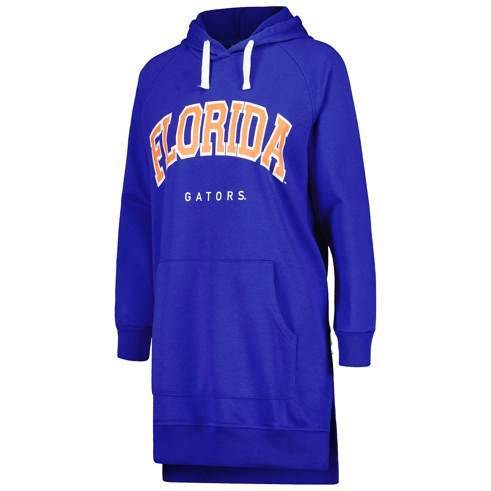 Women's Gameday Couture Royal Florida Gators Take a Knee Raglan Hooded Sweatshirt Dress