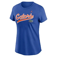 Women's Jordan Brand Royal Florida Gators Local Script T-Shirt