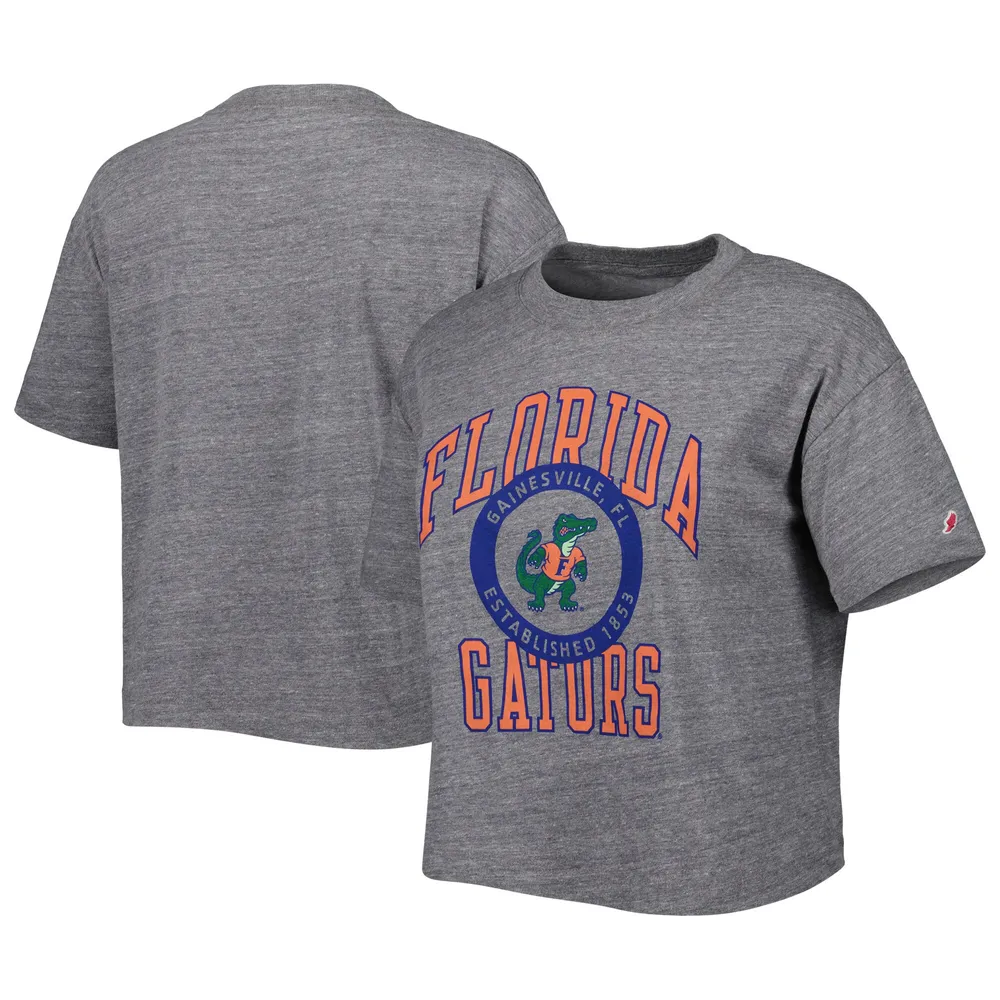 Lids Florida Gators League Collegiate Wear Women's Intramural Boyfriend  V-Neck T-Shirt - Heather Gray