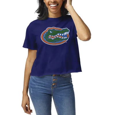 Florida Gators League Collegiate Wear Women's Clothesline Crop T-Shirt - Royal