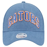 Women's New Era Denim Florida Gators A-Frame 9FORTY Adjustable Hat